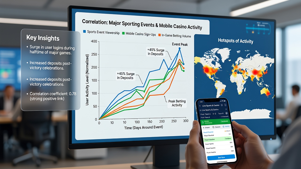 Analytics dashboard displaying traffic spikes and drops aligned with sporting event schedules