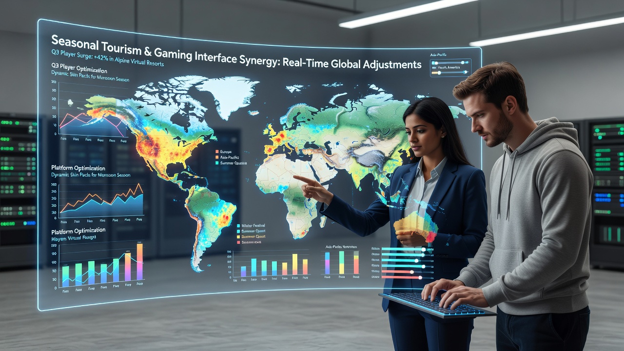 Global tourism hotspots influencing virtual gaming traffic patterns during peak seasons