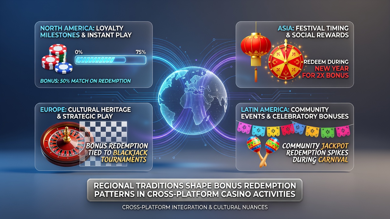 Cross-platform interface showing bonus redemption options on mobile and desktop casino applications