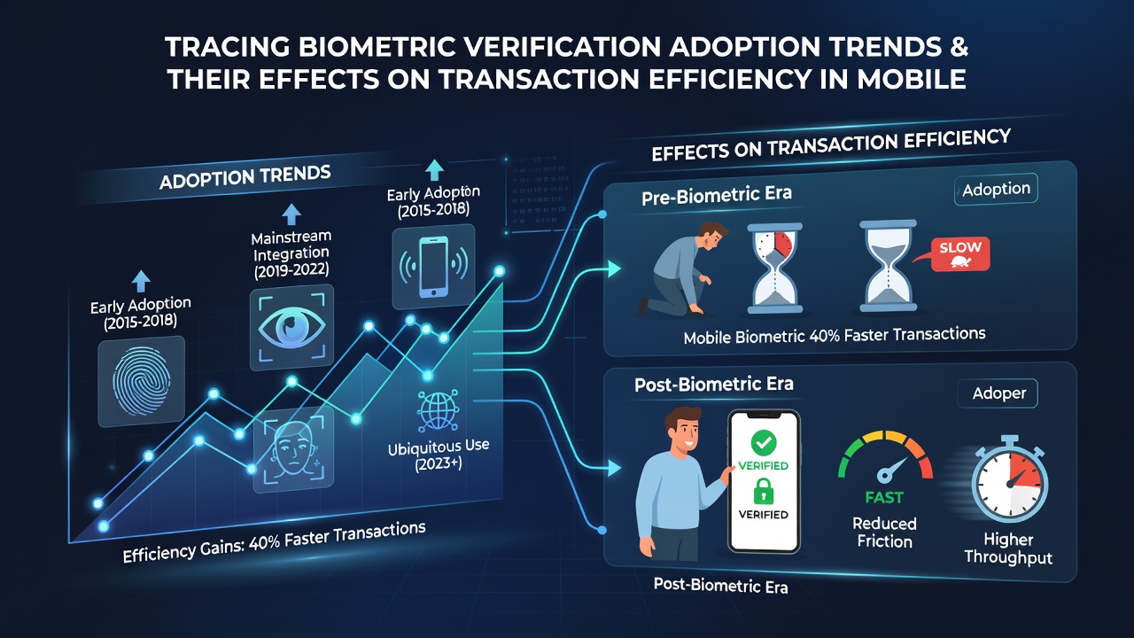 Graph illustrating transaction completion times before and after biometric verification implementation in mobile casino apps