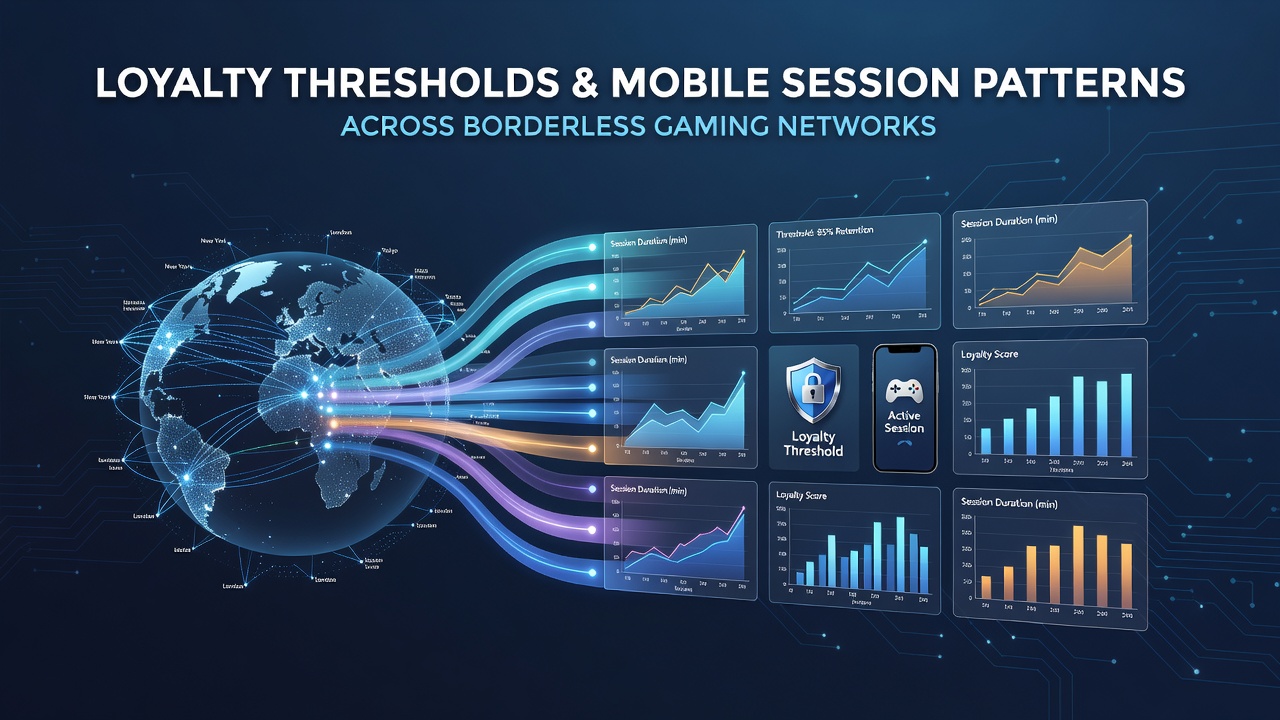 Global map overlay showing mobile session heatmaps and loyalty threshold completion rates